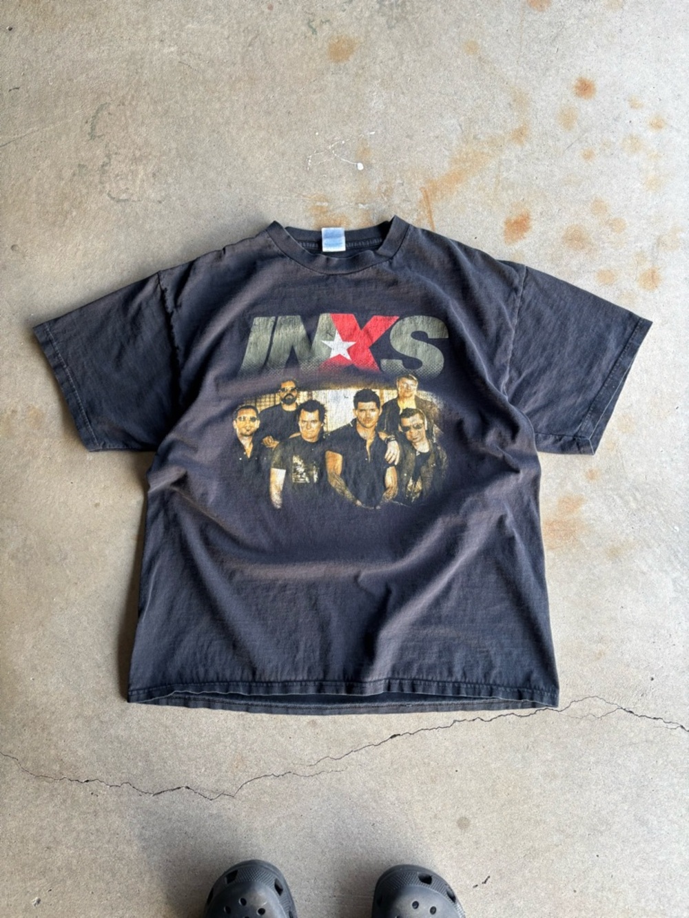 INXS 2006 Tour Black Graphic Band Tee - Vintage Rock Shirt